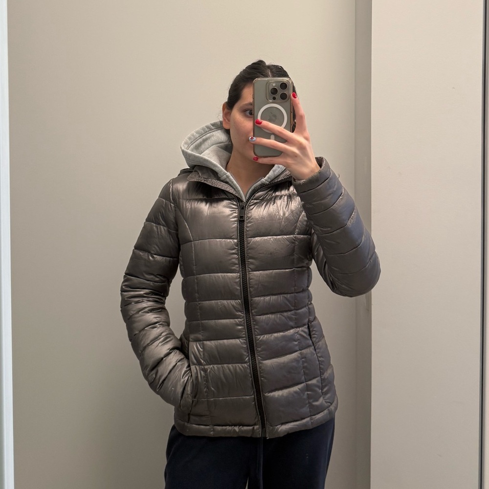 Calvin Klein Grey Packable Jacket Size Small